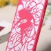 iPhone SE 5 5s - Carved Flower Fairy Pattern Matte PC Hard Protective Cover Case - Pink